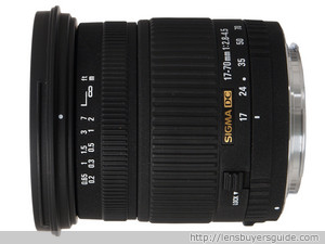 Sigma 17-70mm f/2.8-4.5 DC MACRO lens reviews, specification