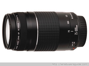 Canon EF 75-300mm f/4.0-5.6 III lens