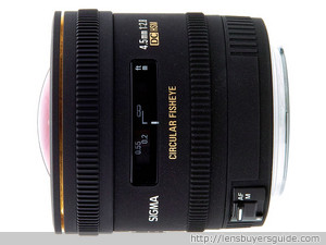 Sigma 4.5mm f/2.8 EX DC CIRCULAR FISHEYE HSM lens