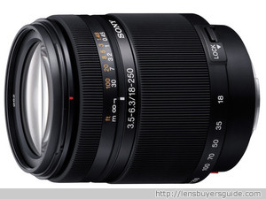 Sony DT 18-250mm f/3.5-6.3 lens