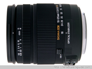 Sigma 18-125mm f/3.8-5.6 DC OS HSM lens
