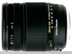 Sigma 18-250mm f/3.5-6.3 DC OS HSM lens