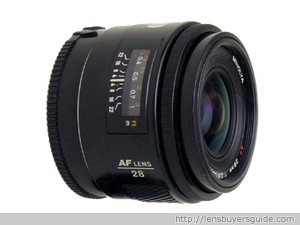 Minolta AF 28mm f/2.8 lens