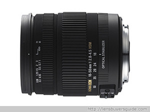 Sigma 18-50mm f/2.8-4.5 DC OS HSM lens