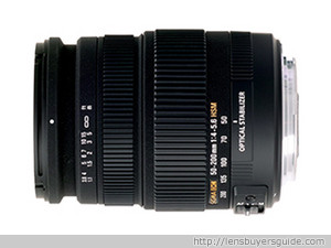 Sigma 50-200mm f/4-5.6 DC OS HSM lens