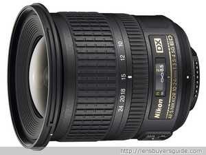 Nikkor 10-24mm F/3.5-4.5G ED AF-S DX lens