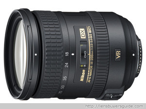 Nikkor 18-200mm f/3.5-5.6G ED AF-S VRII DX lens