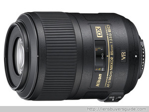 Nikkor 85mm f/3.5G ED Micro AF-S DX lens