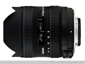 Sigma 8-16mm f/4.5-5.6 DC HSM lens