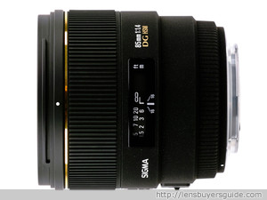 Sigma 85mm f/1.4 EX DG HSM lens