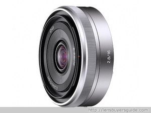 Sony E 16mm f/2.8 lens