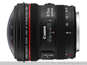 Canon EF 8-15mm f/4 L USM FISHEYE lens