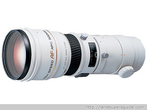 Minolta AF 300mm f/4 APO G lens
