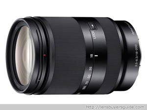 Sony E 18-200mm f/3.5-6.3 OSS LE lens