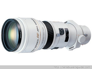 Minolta AF 400mm f/4.5 APO G lens