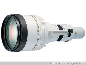 Minolta AF 600mm f/4 APO G lens