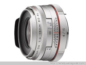 Pentax smc HD DA 15mm f/4 ED AL Limited lens