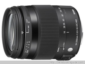 Sigma 18-200mm f/3.5-6.3 DC MACRO OS HSM C lens