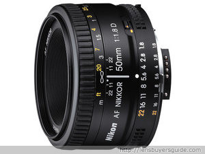 Nikkor 50mm f/1.8D AF lens