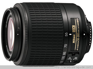 Nikkor 55-200mm f/4-5.6G ED AF-S DX lens