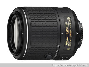 Nikkor 55-200mm f/4-5.6G IF-ED AF-S DX VR II lens