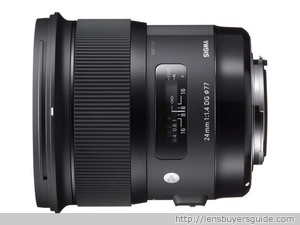 Sigma 24mm f/1.4 DG HSM A lens