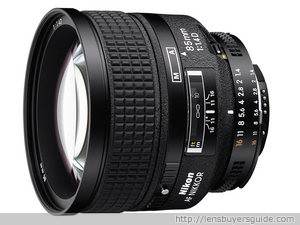 Nikkor 85mm f/1.4D AF IF lens