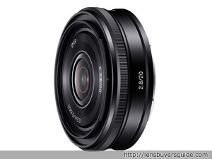 Sony E 20mm f/2.8 lens
