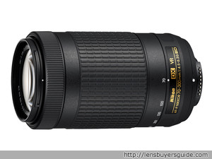 Nikkor 70-300mm f/4.5-6.3G ED AF-P DX VR lens