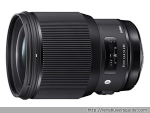 Sigma 85mm f/1.4 DG HSM A lens