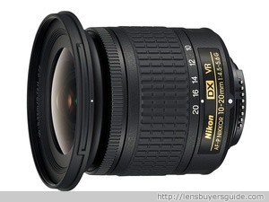 Nikkor 10-20mm f/4.5-5.6G VR AF-P DX lens