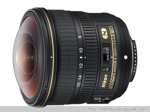 Nikkor 8-15mm f/3.5-4.5E ED FISHEYE AF-S lens