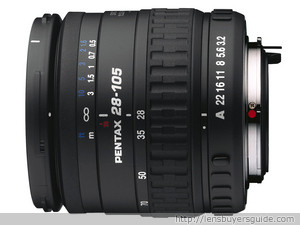 Pentax smc FA 28-105mm f/3.2-4.5 AL lens