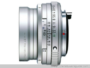 Pentax smc FA 43mm f/1.9 Limited lens