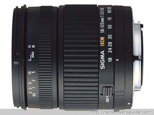 Sigma 18-125mm f/3.5-5.6 DC lens