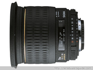 Sigma 20mm f/1.8 EX DG ASP RF lens