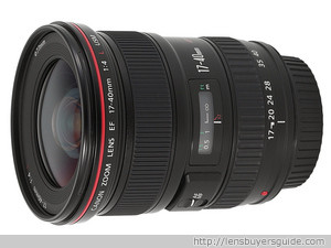 Canon EF 17-40mm f/4.0L USM lens