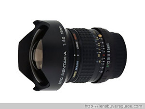 Pentax smc A 15mm f/3.5 lens