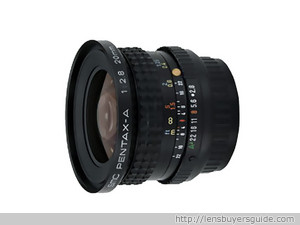 Pentax smc A 20mm f/2.8 lens