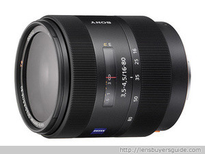 Sony Zeiss Vario-Sonnar T* DT 16-80mm f/3.5-4.5 ZA lens