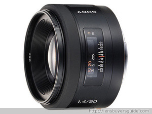 Sony 50mm f/1.4 Standard Lens lens