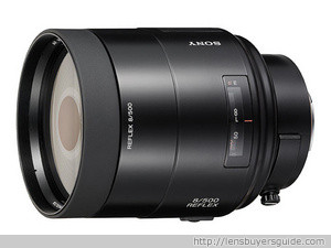 Sony 500mm f/8 Reflex Super Telephoto lens