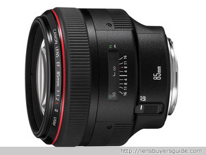 Canon EF 85mm f/1.2L II USM lens