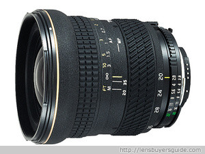 Tokina AF20-35mm f/2.8 AT-X PRO lens reviews, specification 