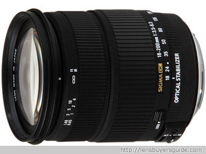 Sigma 18-200mm f/3.5-6.3 DC OS lens