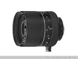 Nikkor 500mm f/8.0 Reflex lens