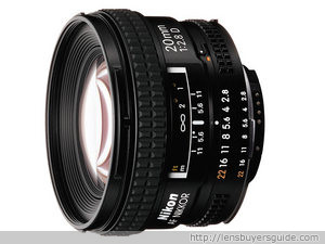 Nikkor 20mm f/2.8D AF lens