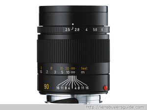 Leica Summarit-M 90mm f/2.5 lens