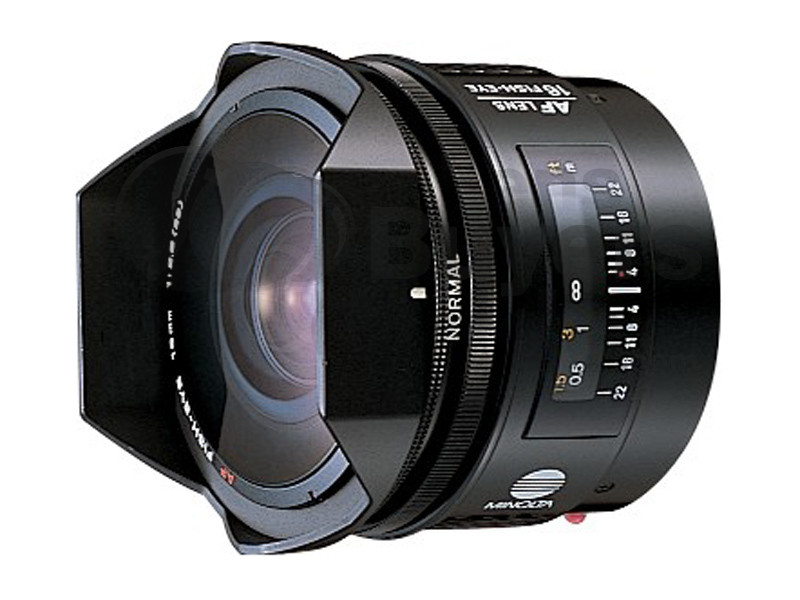 Minolta AF 16mm f/2.8 FISHEYE lens reviews, specification