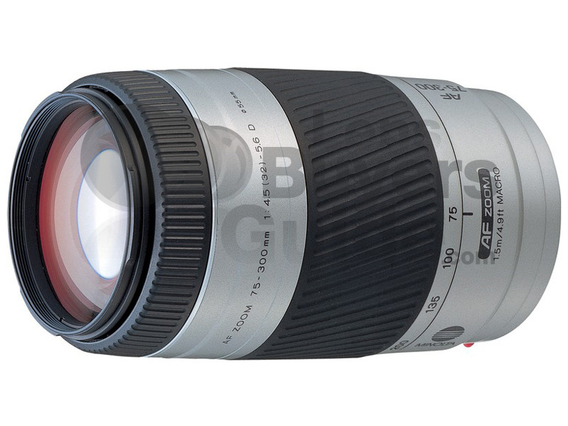 Minolta AF 75-300mm f/4.5-5.6 (D) lens reviews, specification 